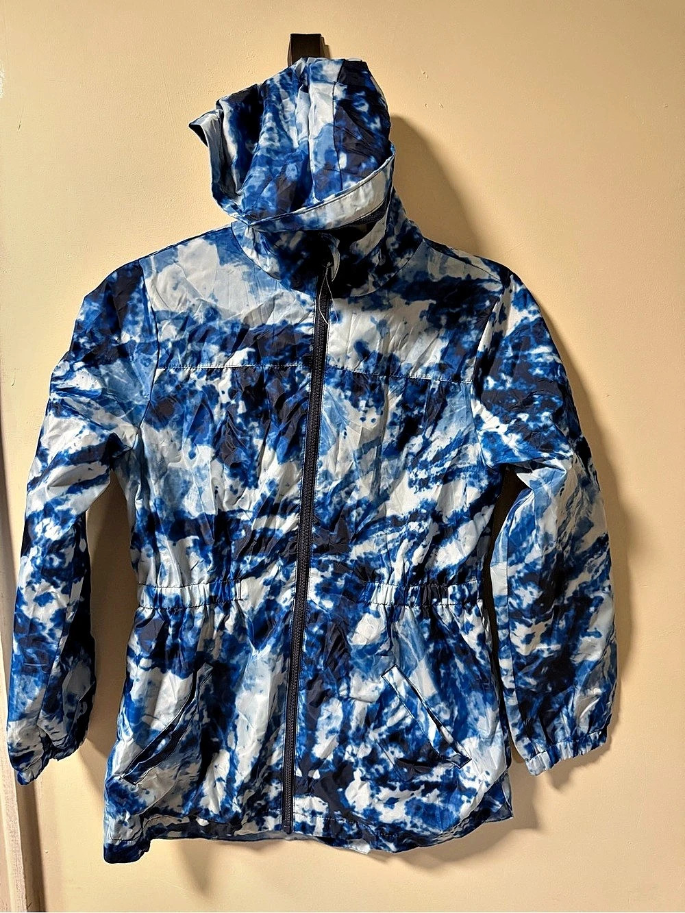 Wonder Nation Girls Abstract Print Raincoat Size Large Like New
